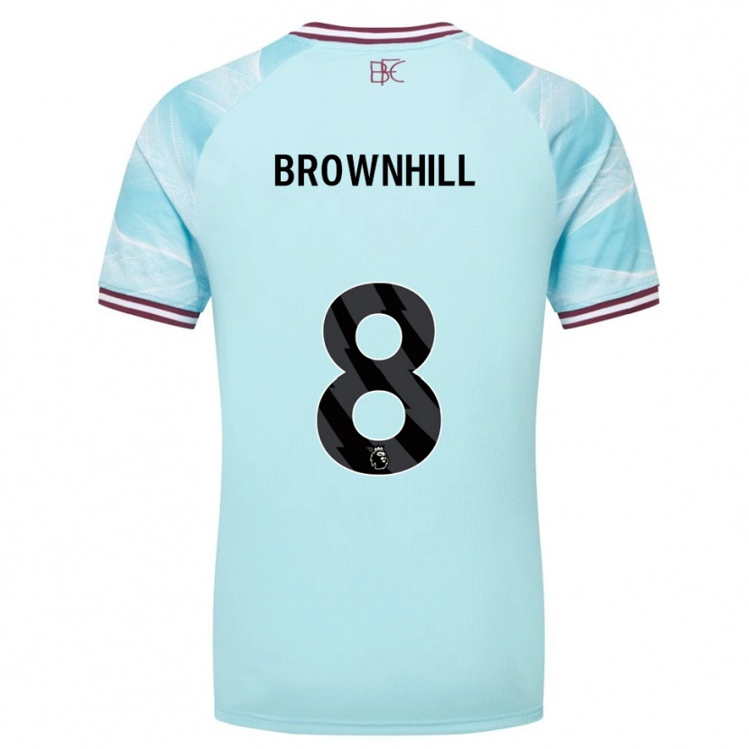 Danxen Dame Josh Brownhill #8 Himmelsblå Burgunder Bortetrøye Drakt Trøye 2025/26 Skjorter T-Skjorte