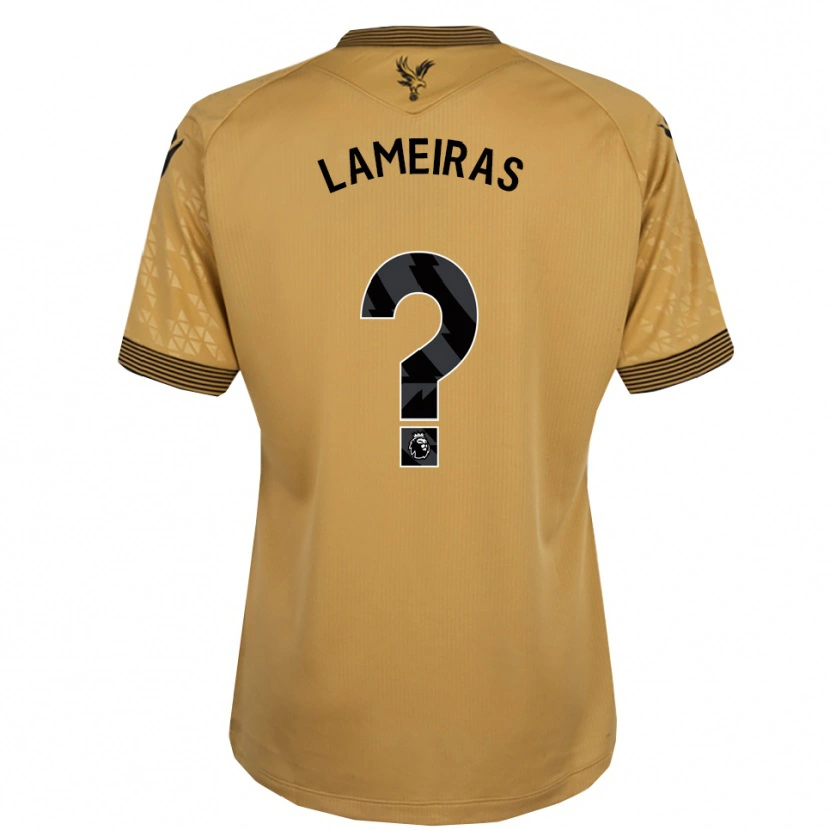 Danxen Dame Enrique Lameiras #0 Gull Svart Bortetrøye Drakt Trøye 2025/26 Skjorter T-Skjorte