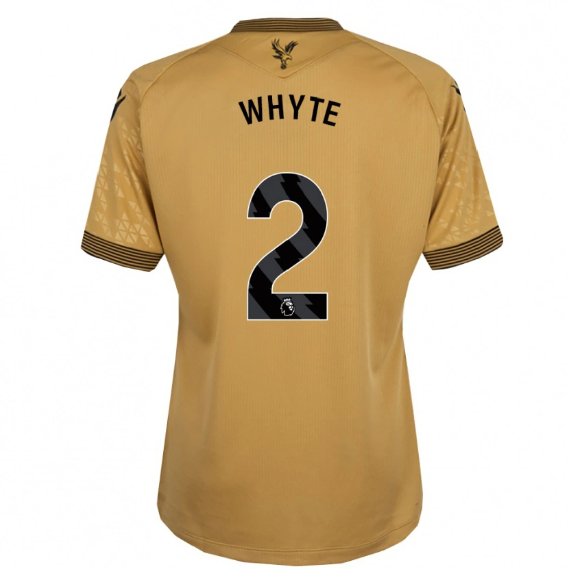 Danxen Dame Tyler Whyte #2 Gull Svart Bortetrøye Drakt Trøye 2025/26 Skjorter T-Skjorte