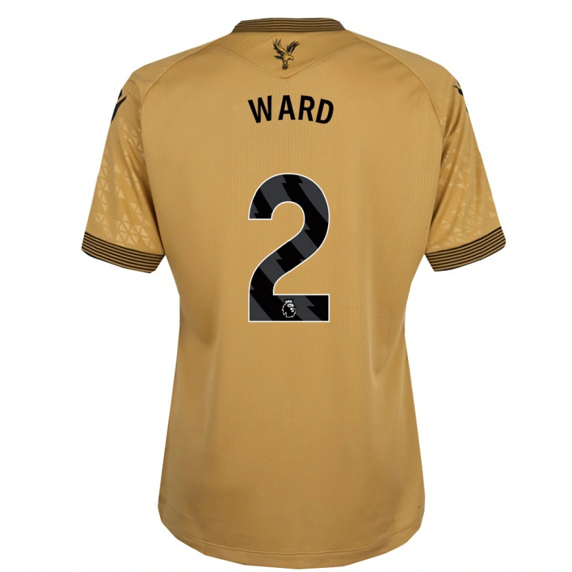 Danxen Dame Joel Ward #2 Gull Svart Bortetrøye Drakt Trøye 2025/26 Skjorter T-Skjorte
