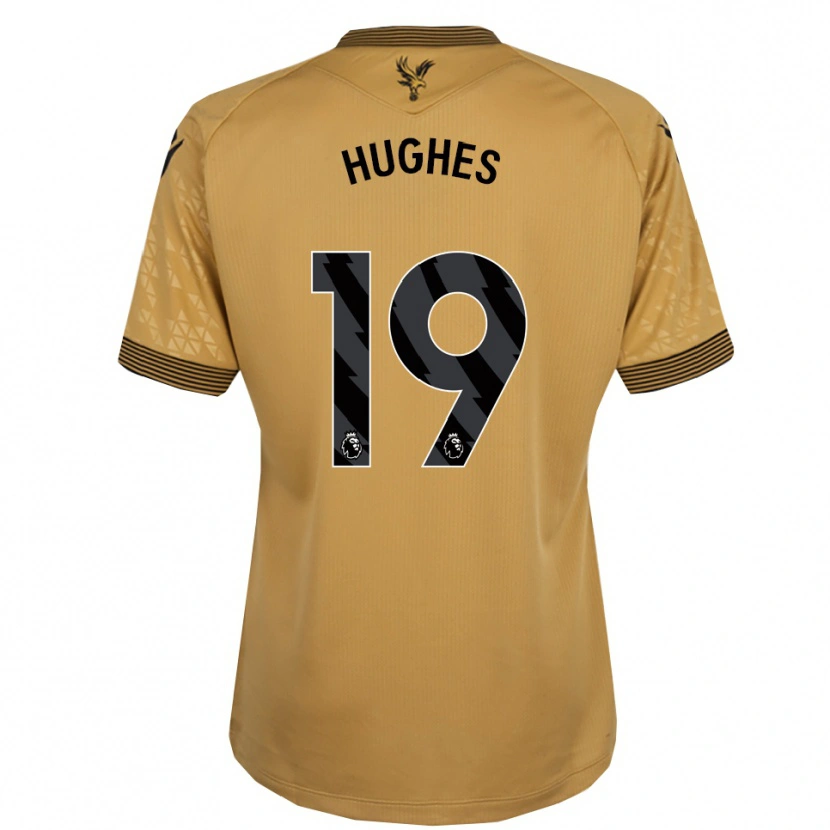 Danxen Dame Will Hughes #19 Gull Svart Bortetrøye Drakt Trøye 2025/26 Skjorter T-Skjorte