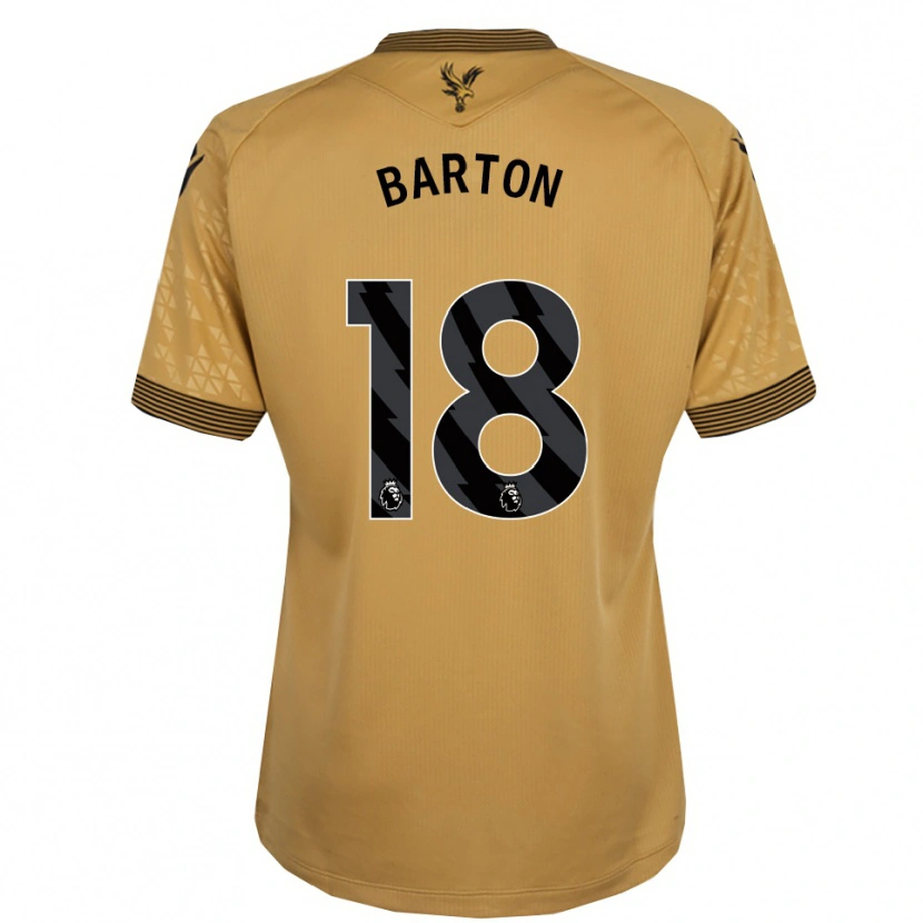 Danxen Dame Kirsty Barton #18 Gull Svart Bortetrøye Drakt Trøye 2025/26 Skjorter T-Skjorte