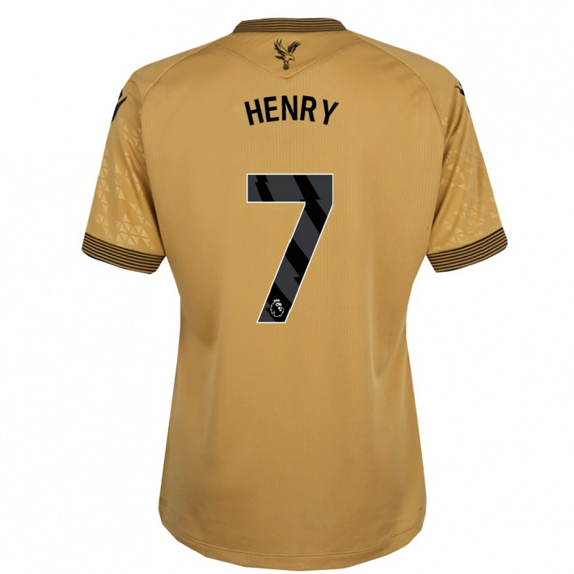 Danxen Dame Zack Henry #7 Gull Svart Bortetrøye Drakt Trøye 2025/26 Skjorter T-Skjorte