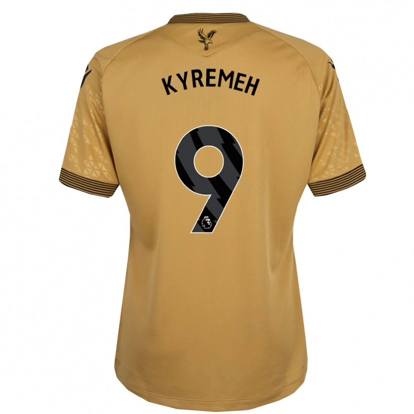 Danxen Dame Jerome Kyremeh #9 Gull Svart Bortetrøye Drakt Trøye 2025/26 Skjorter T-Skjorte