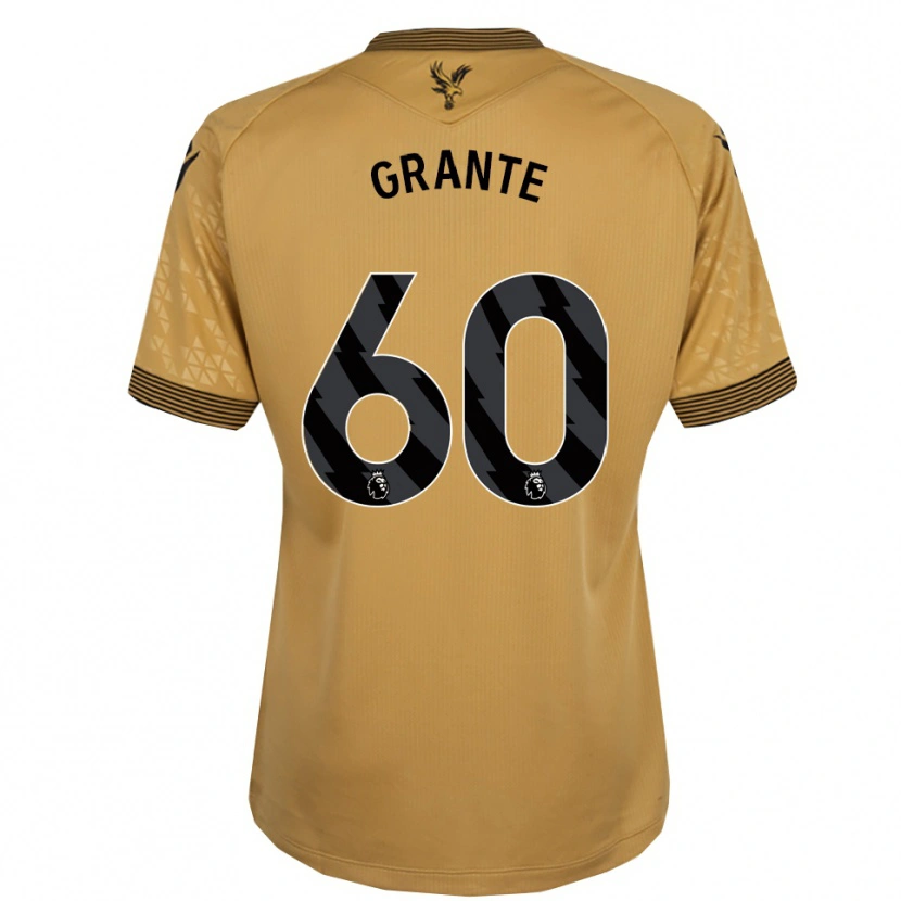 Danxen Dame Jake Grante #60 Gull Svart Bortetrøye Drakt Trøye 2025/26 Skjorter T-Skjorte