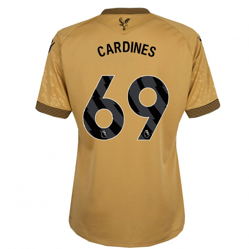 Danxen Dame Rio Cardines #69 Gull Svart Bortetrøye Drakt Trøye 2025/26 Skjorter T-Skjorte
