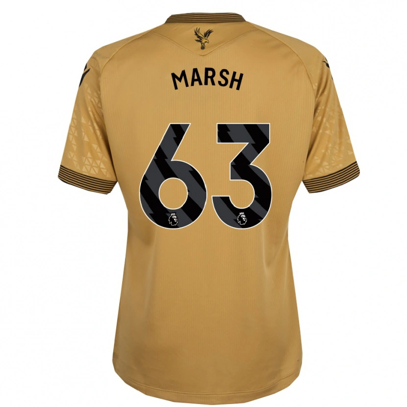 Danxen Dame Zach Marsh #63 Gull Svart Bortetrøye Drakt Trøye 2025/26 Skjorter T-Skjorte