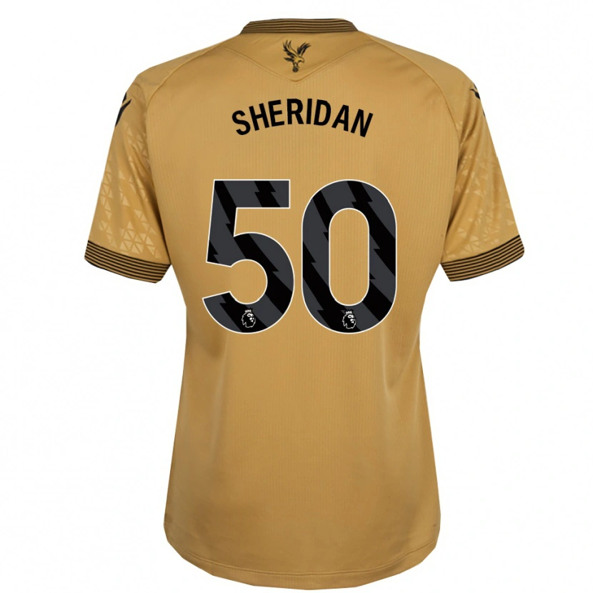 Danxen Dame Joe Sheridan #50 Gull Svart Bortetrøye Drakt Trøye 2025/26 Skjorter T-Skjorte
