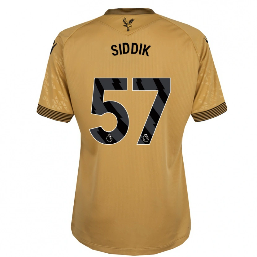 Danxen Dame Cardo Siddik #57 Gull Svart Bortetrøye Drakt Trøye 2025/26 Skjorter T-Skjorte