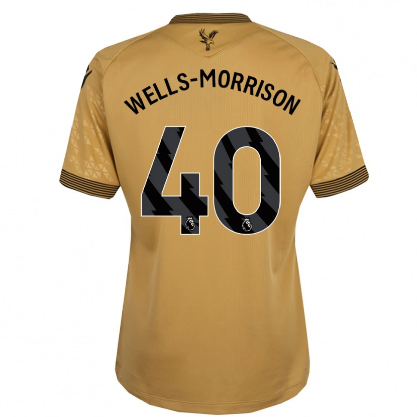 Danxen Dame Jack Wells-Morrison #40 Gull Svart Bortetrøye Drakt Trøye 2025/26 Skjorter T-Skjorte