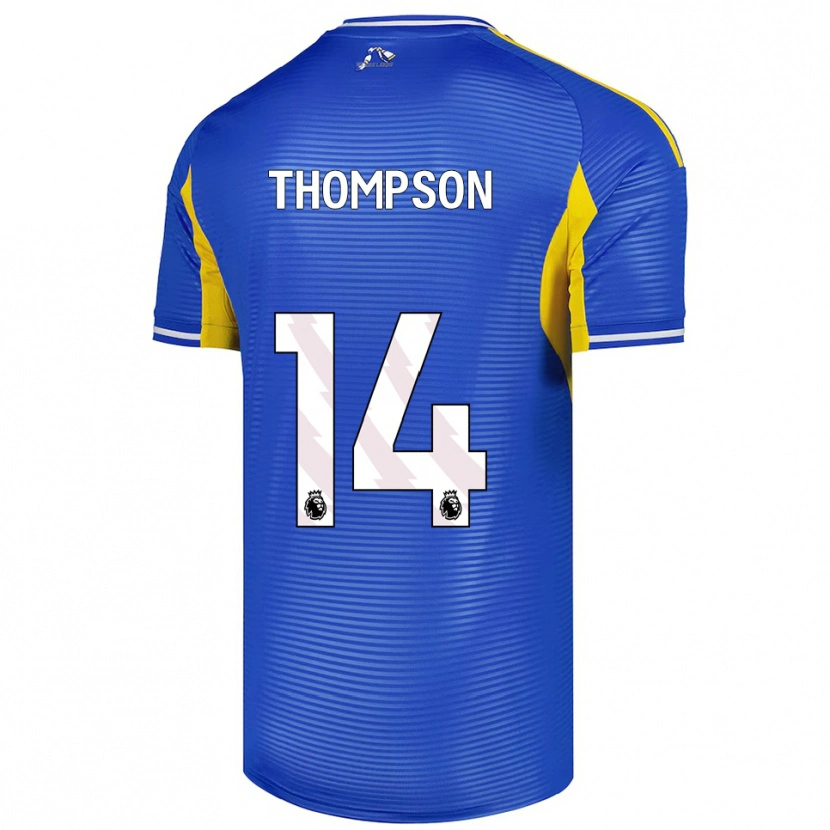 Danxen Dame Aiden Thompson #14 Blå Gul Bortetrøye Drakt Trøye 2025/26 Skjorter T-Skjorte
