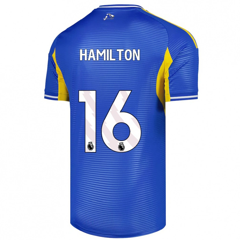 Danxen Dame Joshua Hamilton #16 Blå Gul Bortetrøye Drakt Trøye 2025/26 Skjorter T-Skjorte