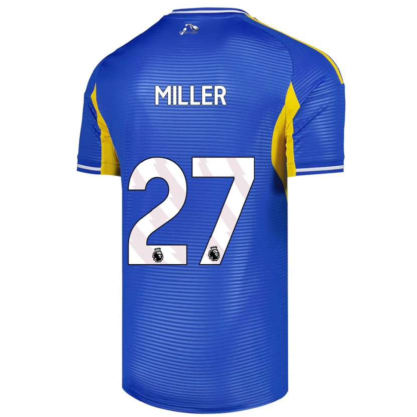 Danxen Dame Amari Miller #27 Blå Gul Bortetrøye Drakt Trøye 2025/26 Skjorter T-Skjorte