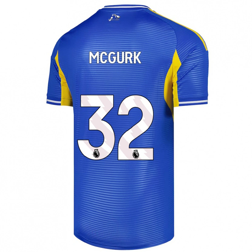 Danxen Dame Sean Mcgurk #32 Blå Gul Bortetrøye Drakt Trøye 2025/26 Skjorter T-Skjorte