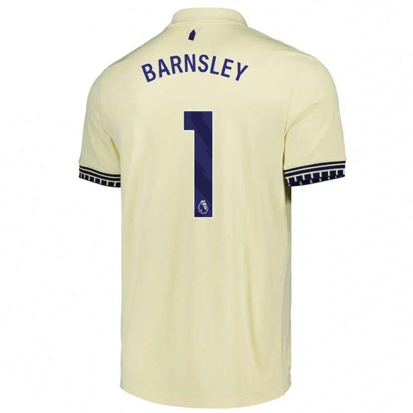 Danxen Dame Fraser Barnsley #1 Off White Svart Bortetrøye Drakt Trøye 2025/26 Skjorter T-Skjorte