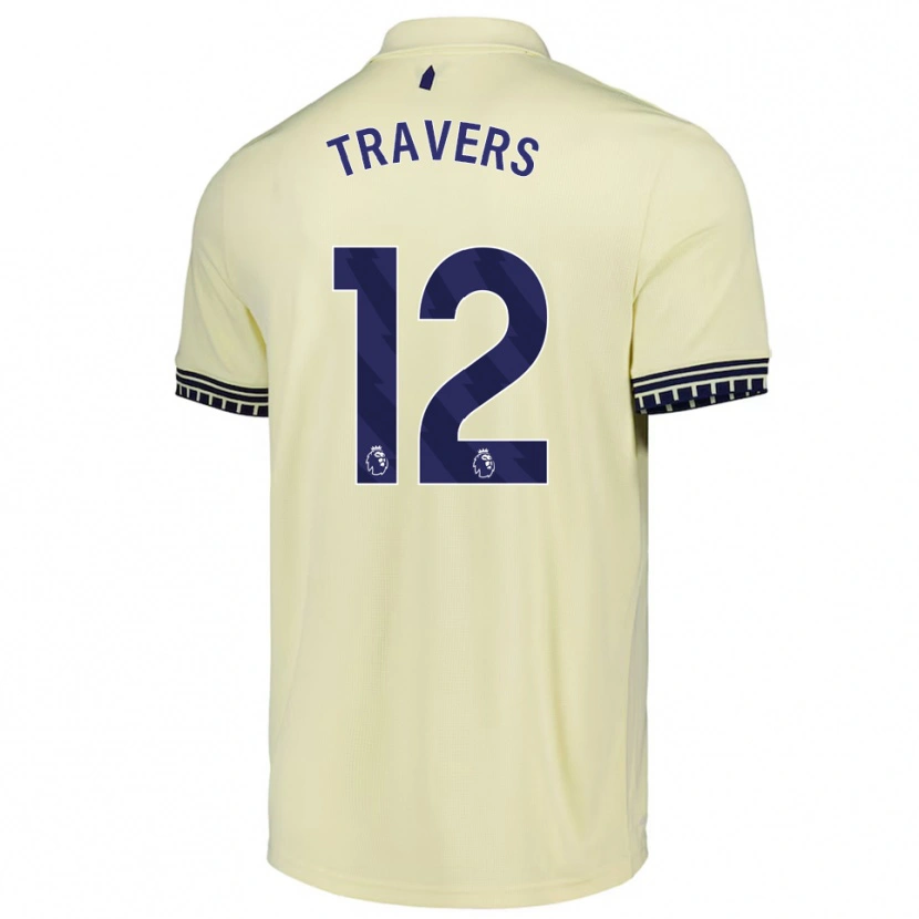 Danxen Dame Mark Travers #12 Off White Svart Bortetrøye Drakt Trøye 2025/26 Skjorter T-Skjorte