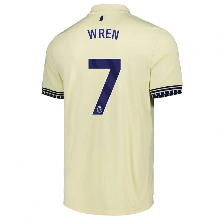Danxen Dame Kean Wren #7 Off White Svart Bortetrøye Drakt Trøye 2025/26 Skjorter T-Skjorte