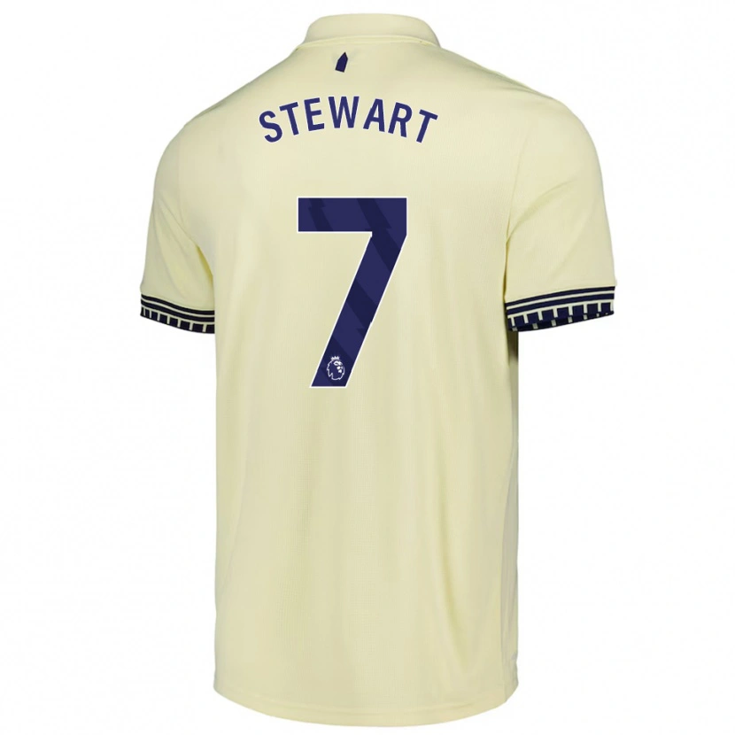 Danxen Dame Charlie Stewart #7 Off White Svart Bortetrøye Drakt Trøye 2025/26 Skjorter T-Skjorte