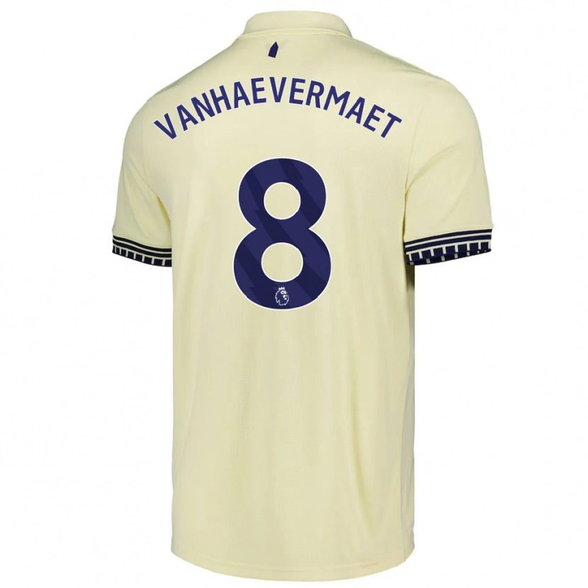 Danxen Dame Justine Vanhaevermaet #8 Off White Svart Bortetrøye Drakt Trøye 2025/26 Skjorter T-Skjorte