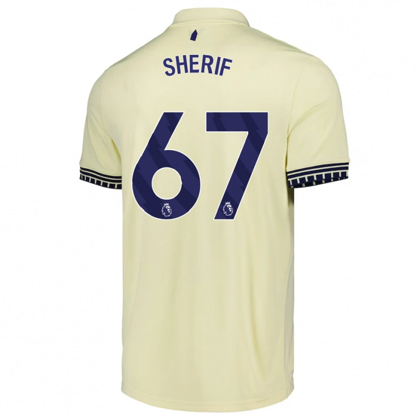 Danxen Dame Martin Sherif #67 Off White Svart Bortetrøye Drakt Trøye 2025/26 Skjorter T-Skjorte