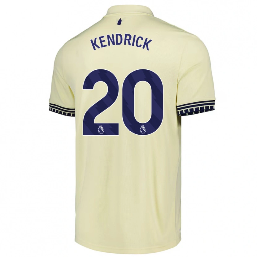 Danxen Dame Levi Kendrick #20 Off White Svart Bortetrøye Drakt Trøye 2025/26 Skjorter T-Skjorte
