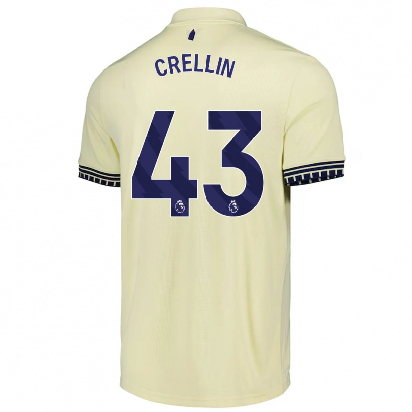 Danxen Dame Billy Crellin #43 Off White Svart Bortetrøye Drakt Trøye 2025/26 Skjorter T-Skjorte