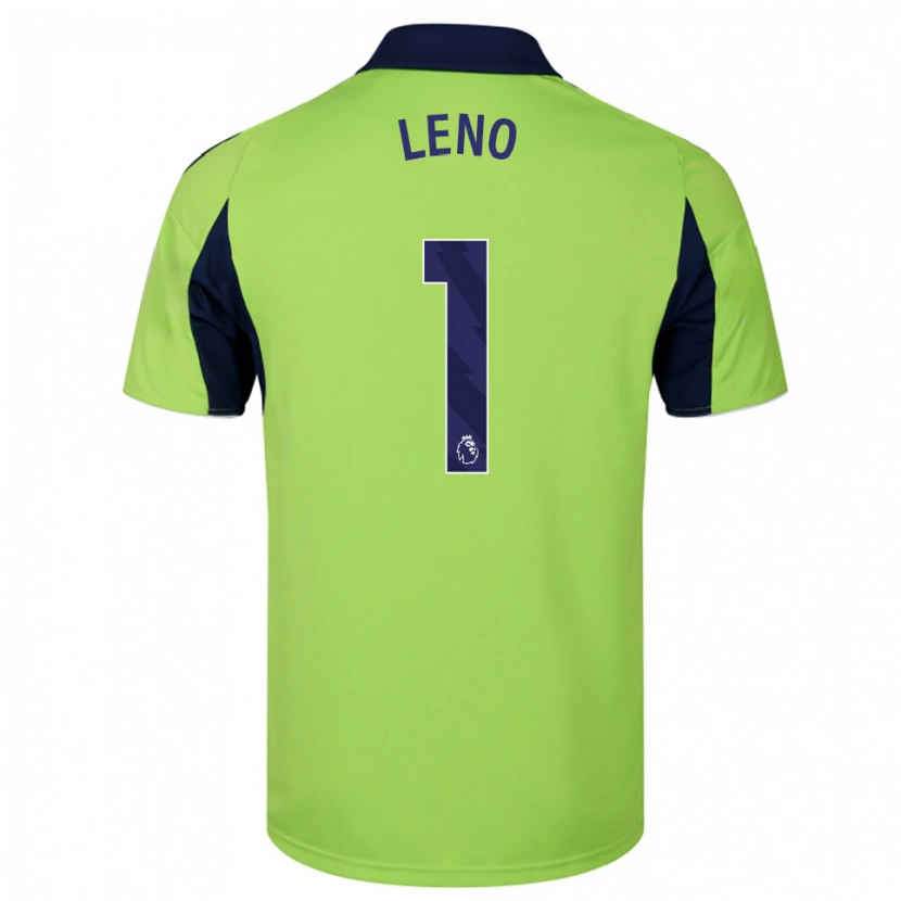 Danxen Dame Bernd Leno #1 Grønn Marineblå Hvit Bortetrøye Drakt Trøye 2025/26 Skjorter T-Skjorte