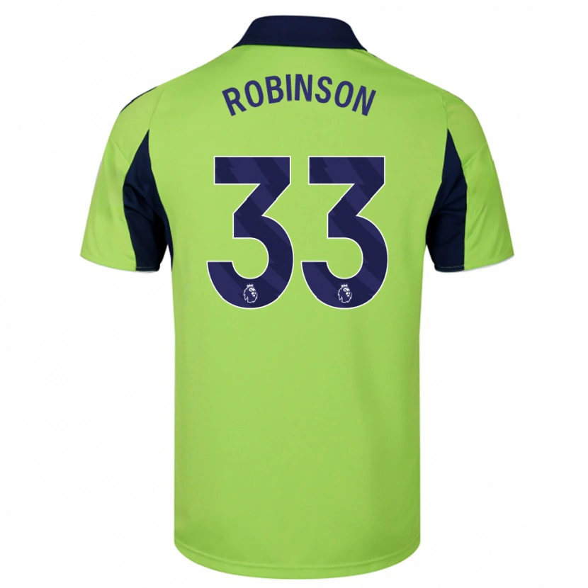 Danxen Dame Antonee Robinson #33 Grønn Marineblå Hvit Bortetrøye Drakt Trøye 2025/26 Skjorter T-Skjorte