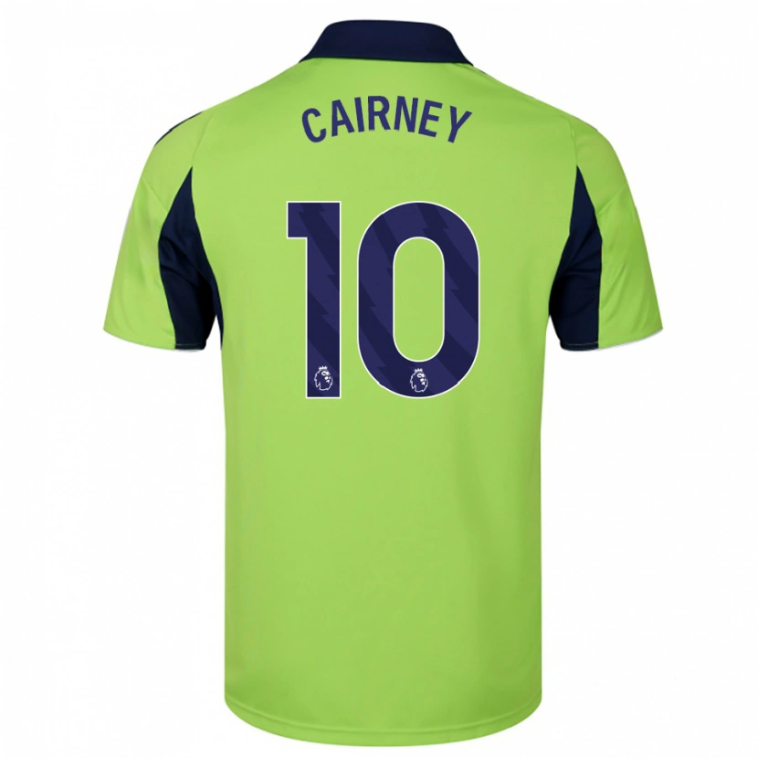 Danxen Dame Tom Cairney #10 Grønn Marineblå Hvit Bortetrøye Drakt Trøye 2025/26 Skjorter T-Skjorte
