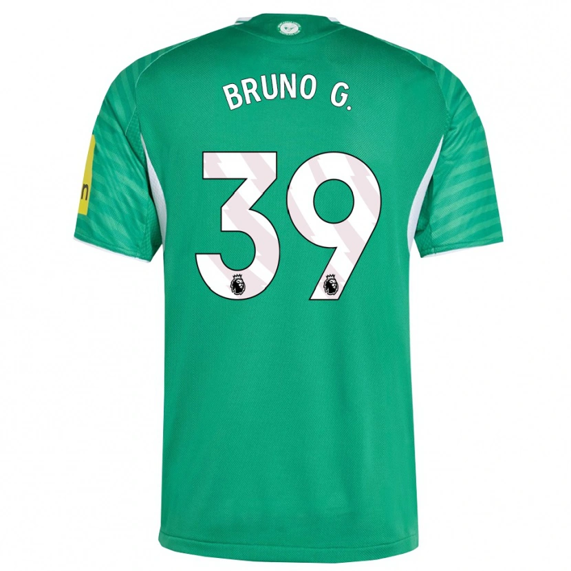 Danxen Dame Bruno Guimarães #39 Grønn Hvit Bortetrøye Drakt Trøye 2025/26 Skjorter T-Skjorte