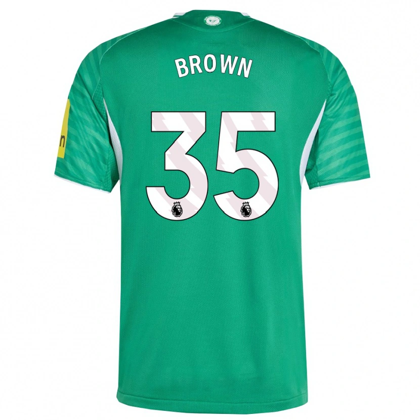 Danxen Dame Will Brown #35 Grønn Hvit Bortetrøye Drakt Trøye 2025/26 Skjorter T-Skjorte
