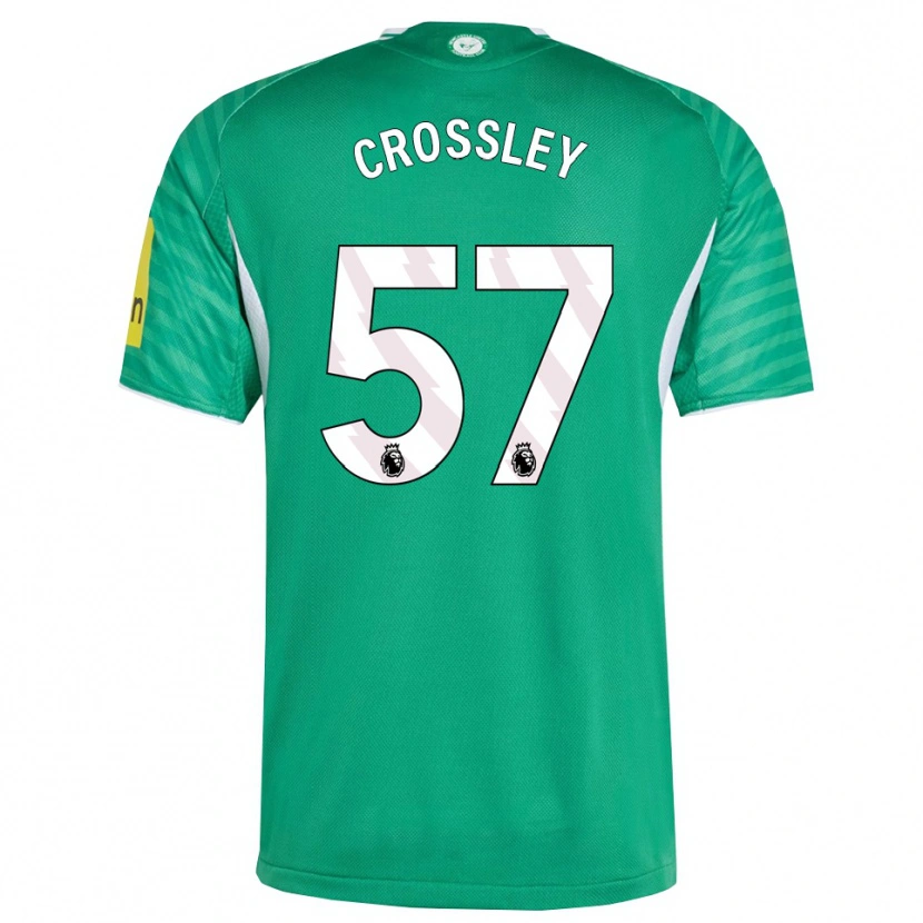 Danxen Dame Kyle Crossley #57 Grønn Hvit Bortetrøye Drakt Trøye 2025/26 Skjorter T-Skjorte