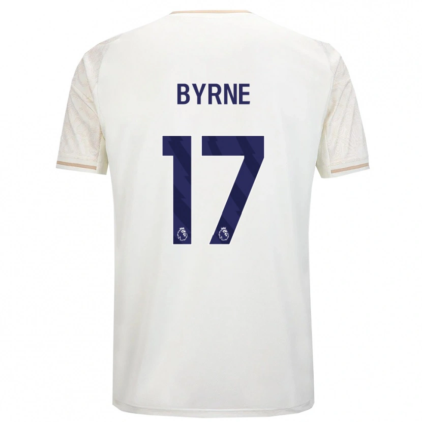 Danxen Dame Shayne Byrne #17 Off White Svart Bortetrøye Drakt Trøye 2025/26 Skjorter T-Skjorte