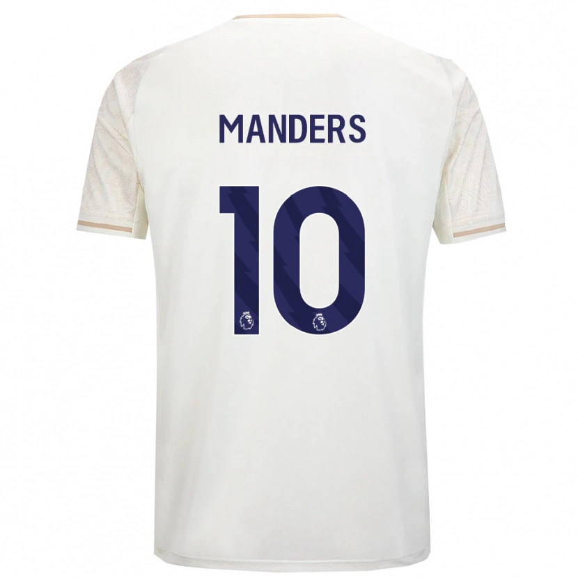 Danxen Dame Holly Manders #10 Off White Svart Bortetrøye Drakt Trøye 2025/26 Skjorter T-Skjorte