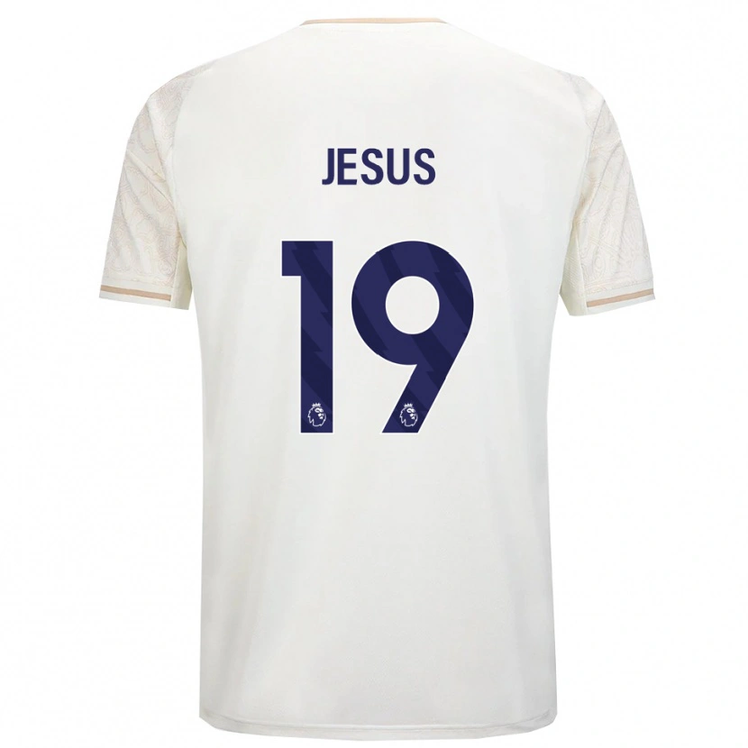 Danxen Dame Igor Jesus #19 Off White Svart Bortetrøye Drakt Trøye 2025/26 Skjorter T-Skjorte