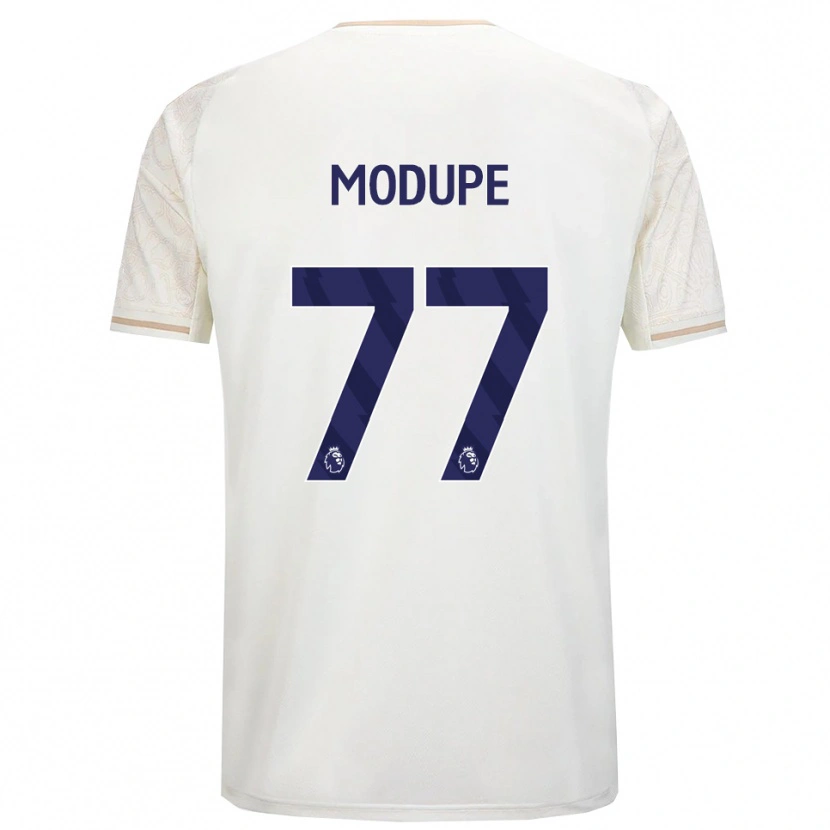 Danxen Dame David Modupe #77 Off White Svart Bortetrøye Drakt Trøye 2025/26 Skjorter T-Skjorte