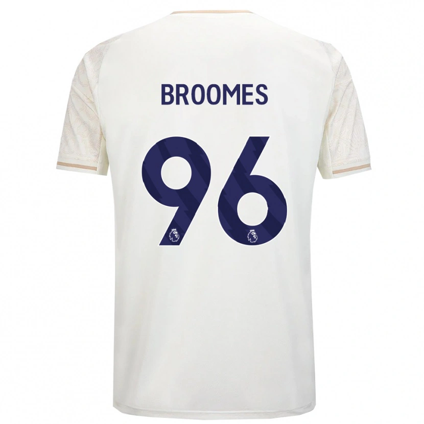 Danxen Dame Ethan Broomes #96 Off White Svart Bortetrøye Drakt Trøye 2025/26 Skjorter T-Skjorte