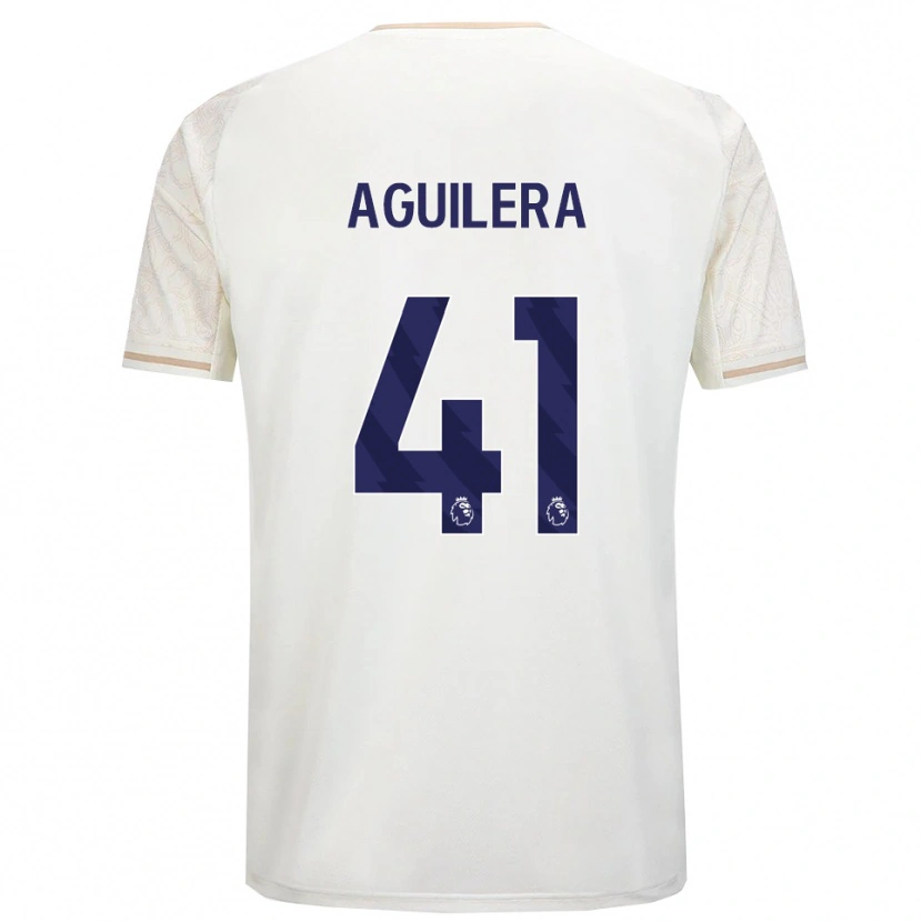 Danxen Dame Brandon Aguilera #41 Off White Svart Bortetrøye Drakt Trøye 2025/26 Skjorter T-Skjorte