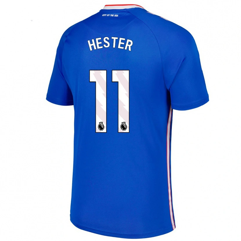 Danxen Dame Bayley Hester #11 Blå Hvit Bortetrøye Drakt Trøye 2025/26 Skjorter T-Skjorte