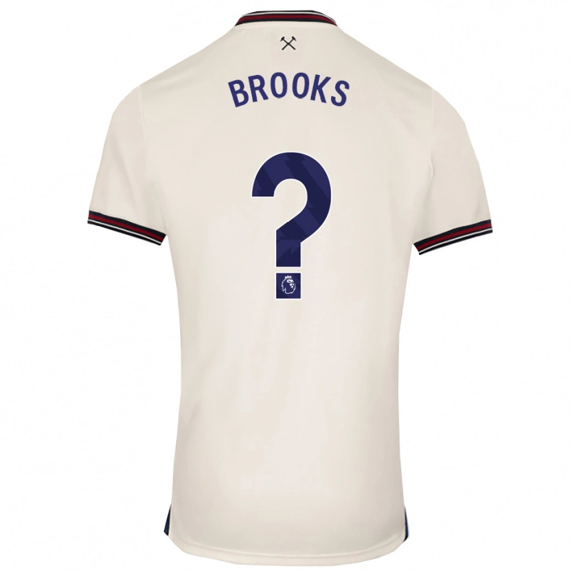 Danxen Dame Connor Brooks #0 Off White Bortetrøye Drakt Trøye 2025/26 Skjorter T-Skjorte