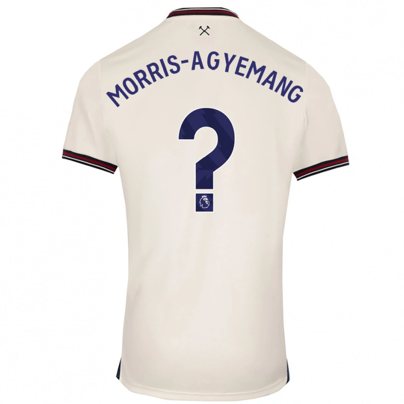 Danxen Dame Reggie Morris-Agyemang #0 Off White Bortetrøye Drakt Trøye 2025/26 Skjorter T-Skjorte