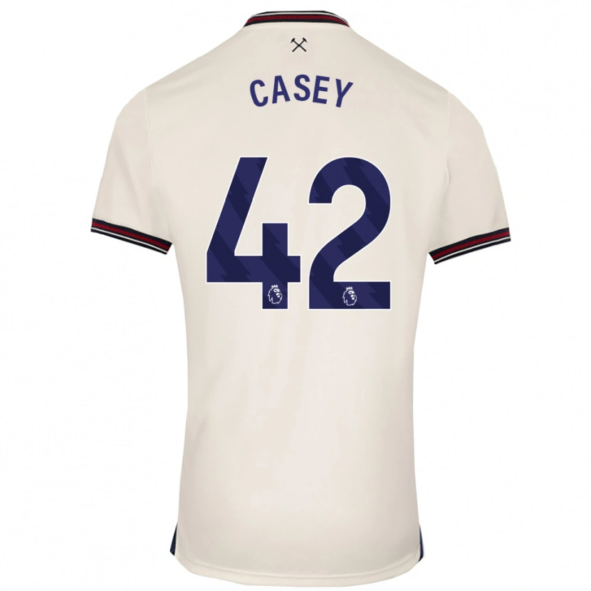Danxen Dame Kaelan Casey #42 Off White Bortetrøye Drakt Trøye 2025/26 Skjorter T-Skjorte