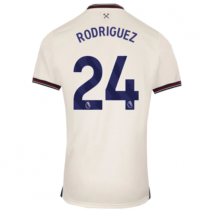 Danxen Dame Guido Rodríguez #24 Off White Bortetrøye Drakt Trøye 2025/26 Skjorter T-Skjorte