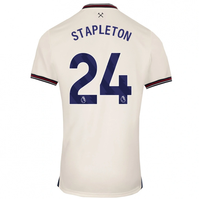 Danxen Dame Jessie Stapleton #24 Off White Bortetrøye Drakt Trøye 2025/26 Skjorter T-Skjorte