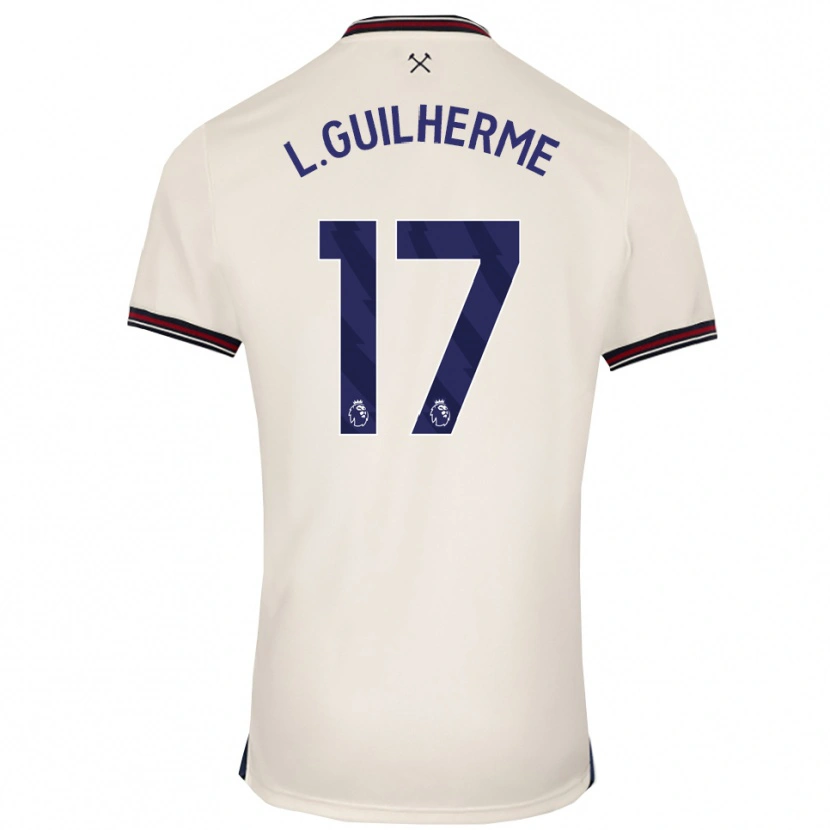 Danxen Dame Luis Guilherme #17 Off White Bortetrøye Drakt Trøye 2025/26 Skjorter T-Skjorte