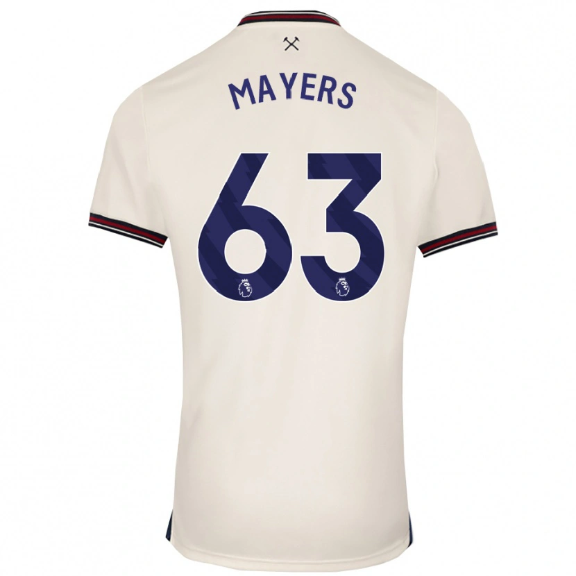 Danxen Dame Ezra Mayers #63 Off White Bortetrøye Drakt Trøye 2025/26 Skjorter T-Skjorte
