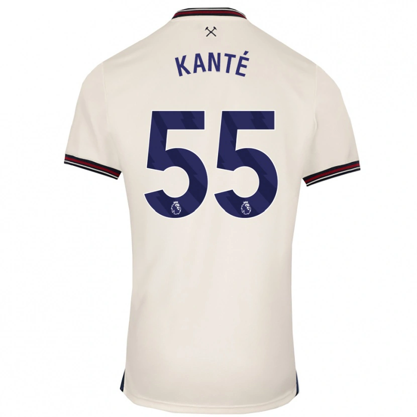 Danxen Dame Mohamadou Kanté #55 Off White Bortetrøye Drakt Trøye 2025/26 Skjorter T-Skjorte