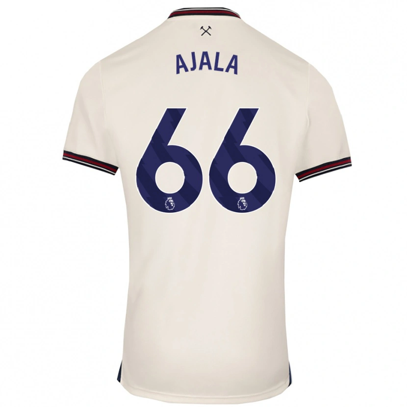 Danxen Dame Joshua Ajala #66 Off White Bortetrøye Drakt Trøye 2025/26 Skjorter T-Skjorte
