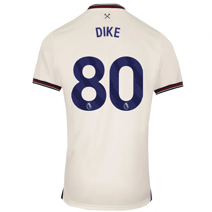 Danxen Dame Andre Dike #80 Off White Bortetrøye Drakt Trøye 2025/26 Skjorter T-Skjorte