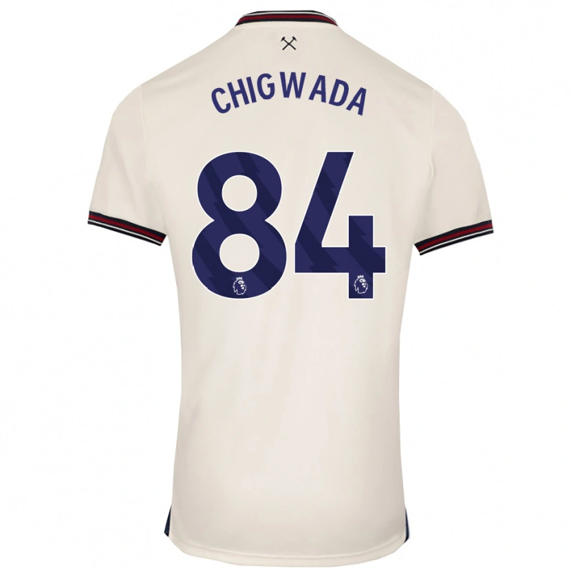 Danxen Dame David Chigwada #84 Off White Bortetrøye Drakt Trøye 2025/26 Skjorter T-Skjorte